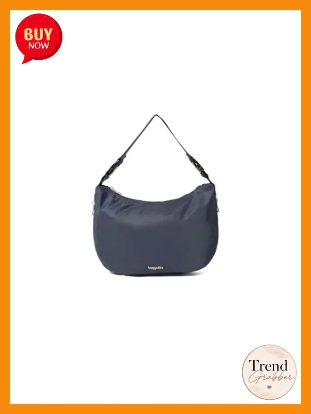 Nylon Crescent Convertible Hobo Bag Crossbody Shoulder Purse